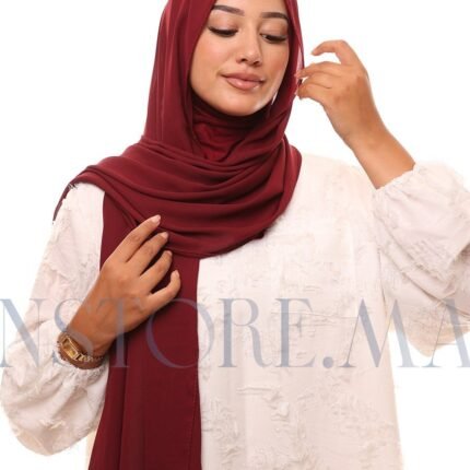 شال كريب حريري بالبوني "النينجا" - ڭرونا